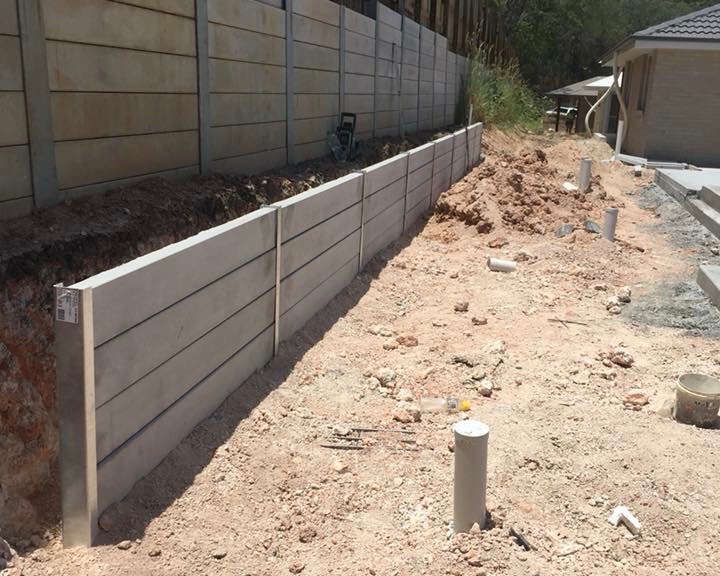 Concrete Sleeper Retaining Wall